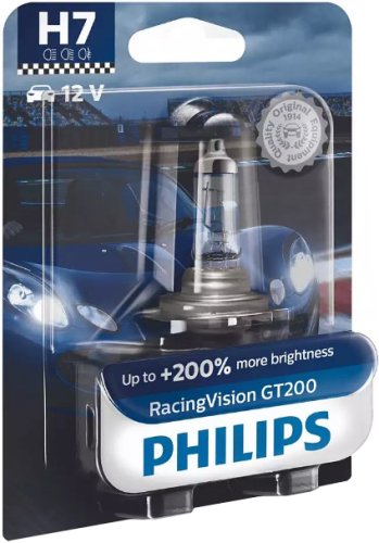 Автолампа Philips H7 12972RGTB1 RacingVision GT200 +200% 12V 55W (PX26d) B1 (блістер) (шт.)