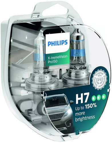 Автолампа Philips H7 12972XVPS2 X-tremeVision Pro150 +150% 12V 55W (PХ26d) S2 (блістер) (шт.)