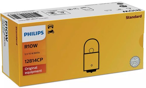 Автолампа вказівна Philips 12814 R10W 12V (BA15s) (шт.)