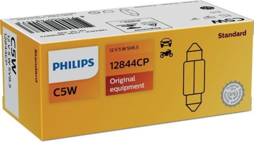 Автолампа вказівна Philips 12844 C5W 12V (SV8,5) (шт.)