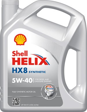 Олива Shell Helix HX8 5W-40, 5л (шт.)