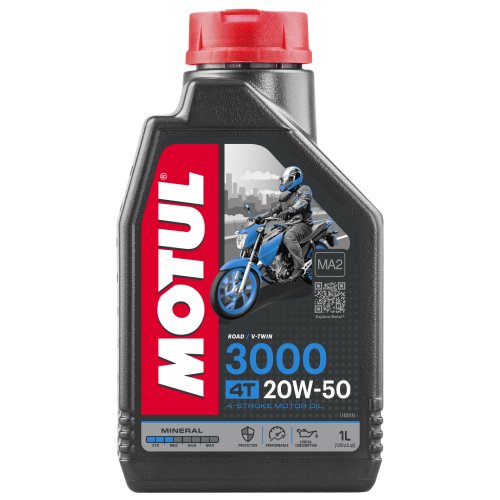 Олива для 4-х тактних двигунів Motul 3000 4T SAE 20W50 1л (шт.)