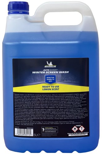 Зимовий омивач скла Michelin Winter Screen Wash RTU Lemon Scent -20С, 5л (шт.)