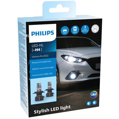 Комплект автоламп Philips LED H4 11342U3022 Ultinon Pro3022 HL X2 (шт.)