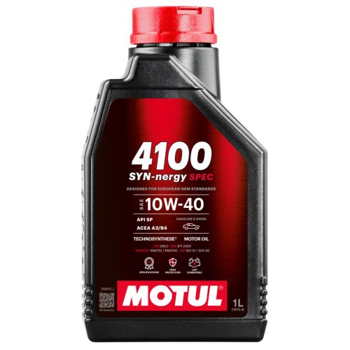 Олива MOTUL 4100 Syn-nergy Spec SAE 10W40 1L (шт.)