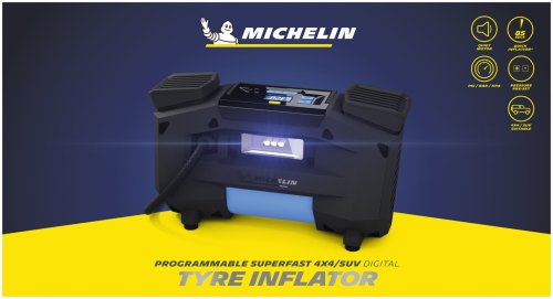 Програмований надшвидкий цифровий насос Michelin Programmable Superfast 4x4/SUV Digital Tyre Inflator (W12314) (шт.)