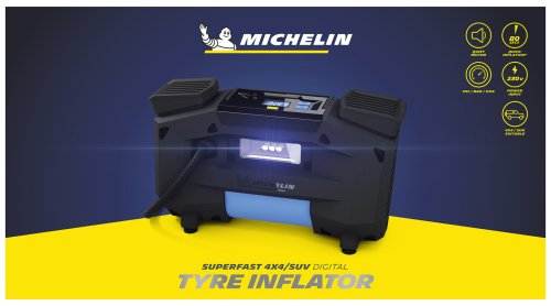 Надшвидкий цифровий насос Michelin Superfast 4x4/SUV Digital Tyre Inflator 240V (W12316) (шт.)